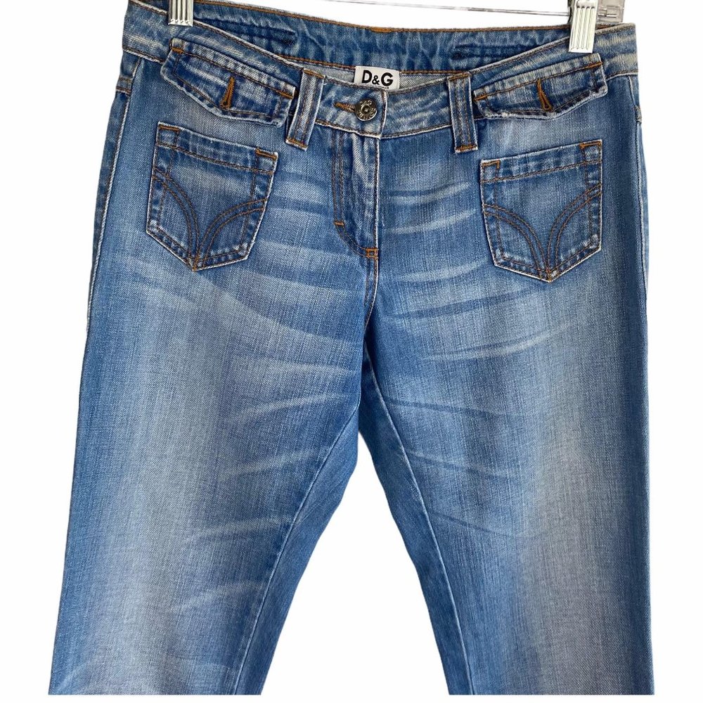 Dolce & Gabanna Blue Denim Jeans Women's Jr L - Picture 3 of 11